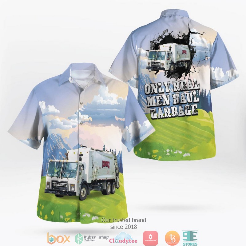 Rumpke Waste n Recycling Garbage Truck Hawaiian Shirt