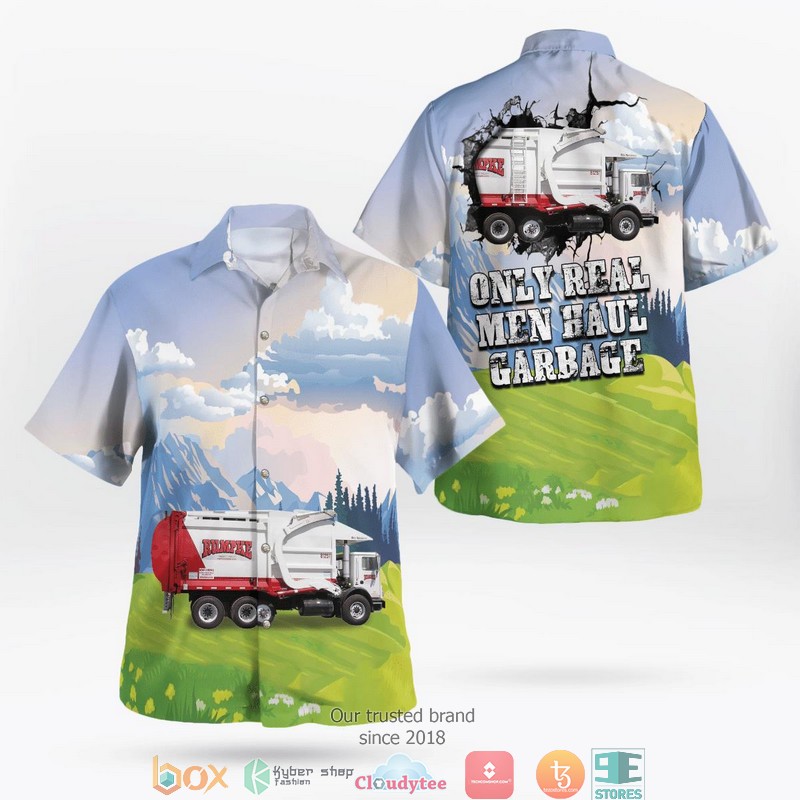 Rumpke Waste n Recycling First Gear Replica Garbage Truck Hawaiian Shirt