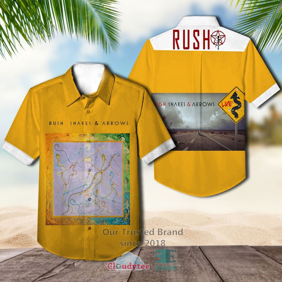 Rush Band Test for Echo Album Hawaiian Shirt