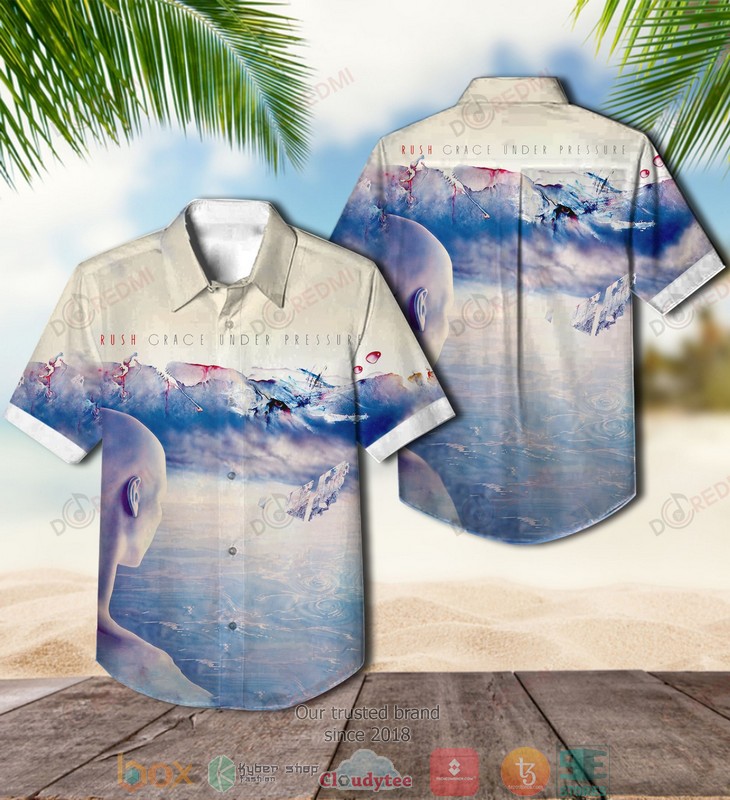 Rush Band Permanent Waves Hawaiian Shirt