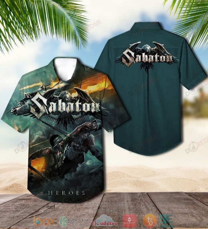 Sabaton Coat of Arms Short Sleeve Hawaiian Shirt