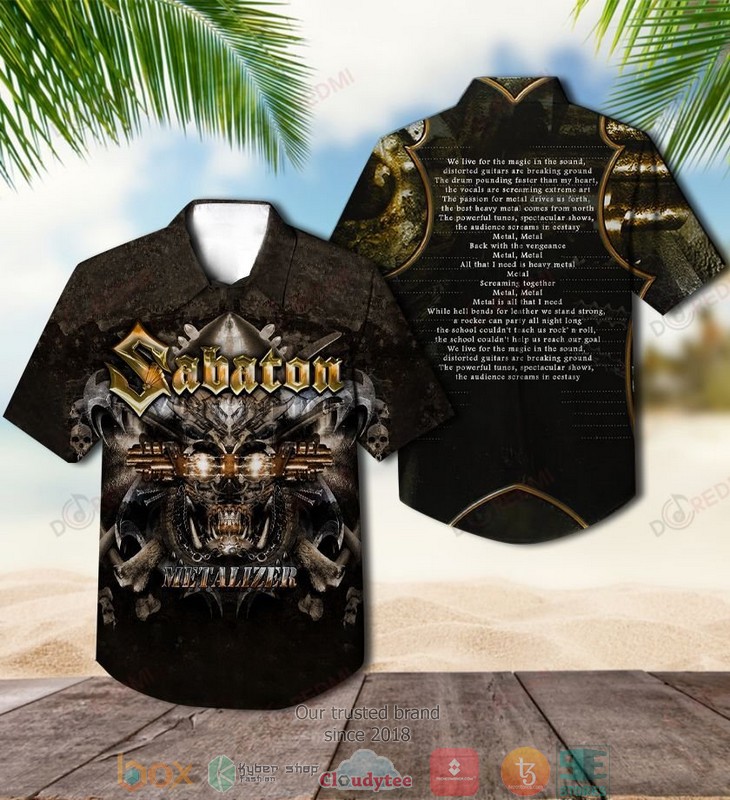 Sabaton Heroes on Tour Short Sleeve Hawaiian Shirt