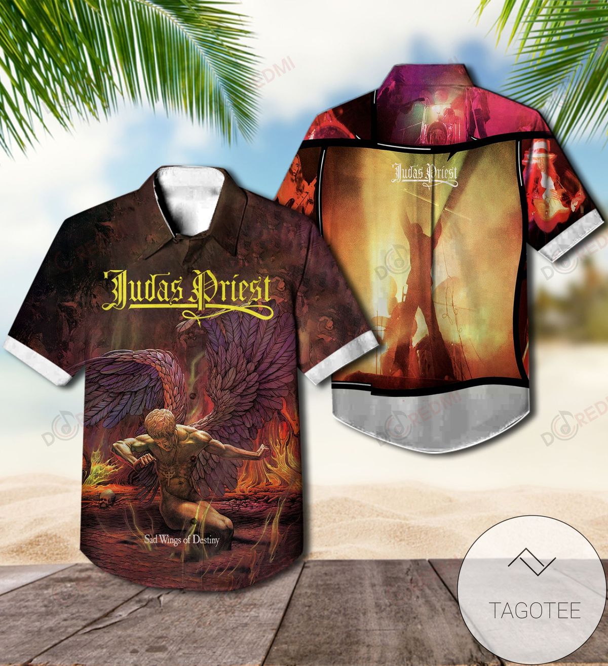 Sad Wings Of Destiny Album By Judas Priest Hawaiian Shirt