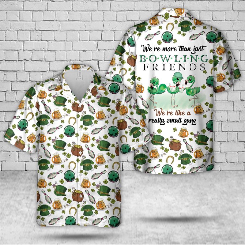 Saint Patricks Day Tropical Bowling Hawaiian Shirt