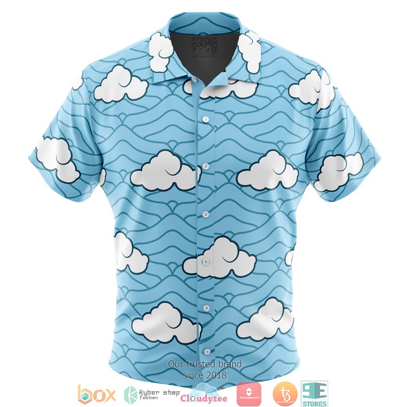 Sakonji Urokodaki Demon Slayer Button Down Hawaiian Shirt