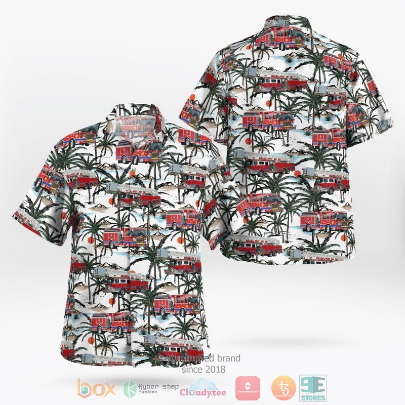 Salisbury Mills Fire Company 4th Of July Aloha Shirt