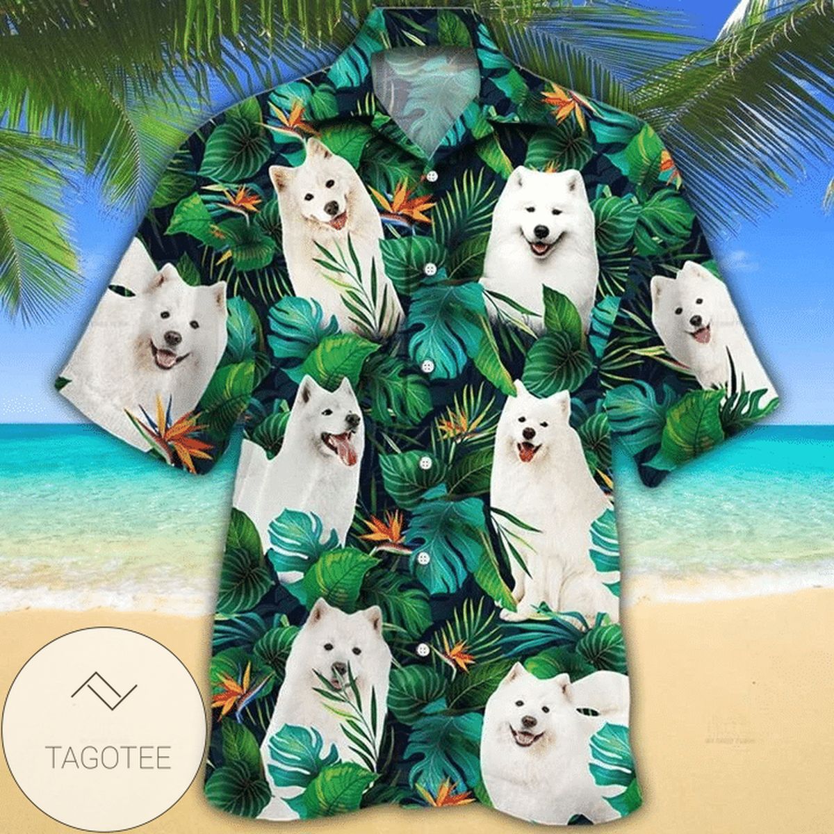 Samoyed Awesome Hawaiian Shirt Summer Button Up Shirt For Men Latest Shirt 2020