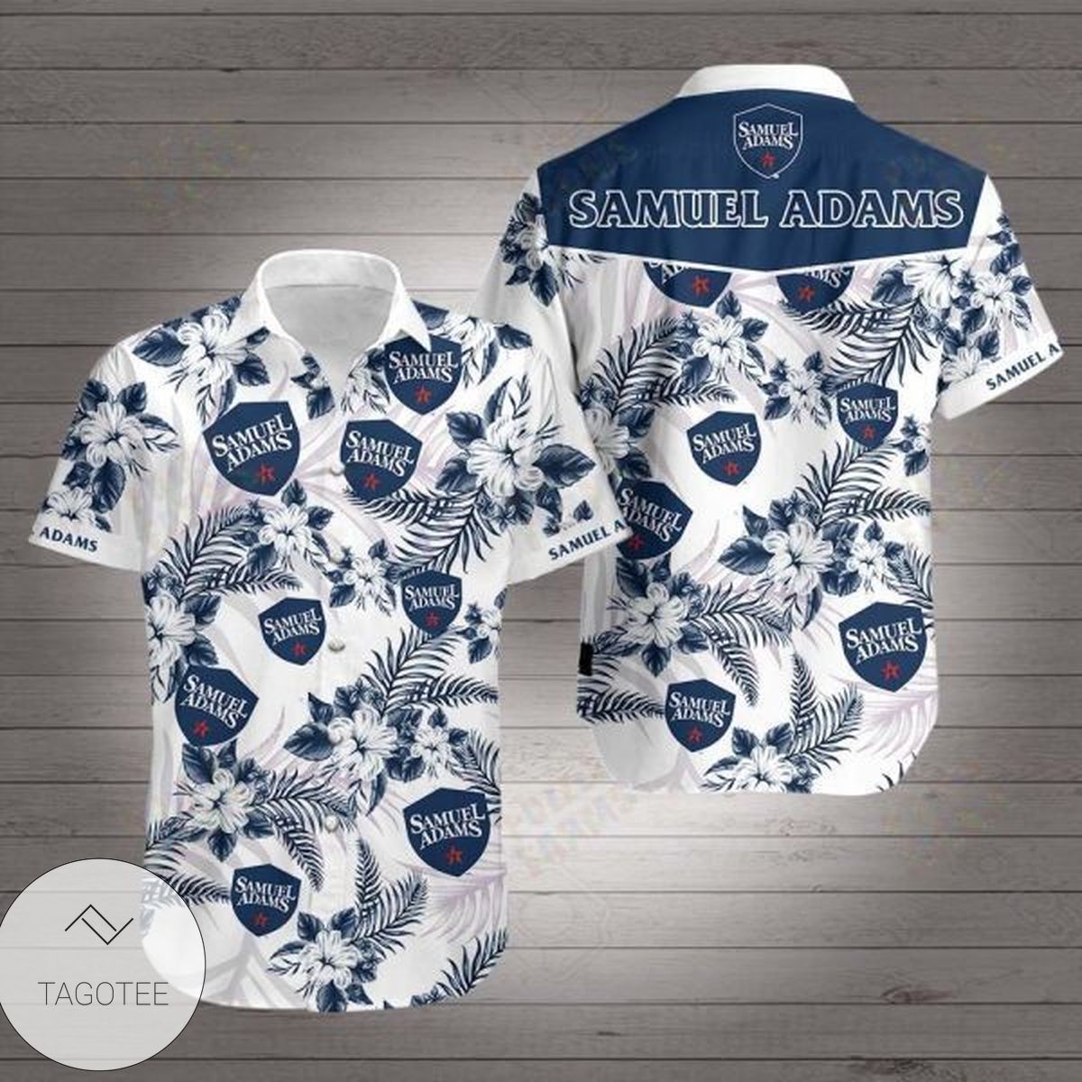 Samurai Skull Warrior Hawaiian Graphic Print Short Sleeve Hawaiian Shirt