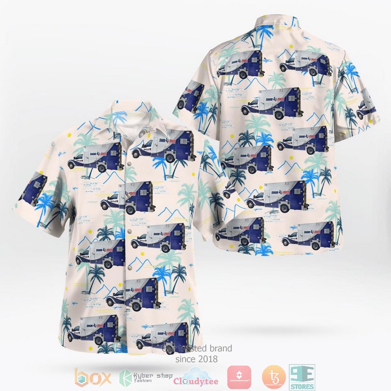 San Diego County Sheriff Bell 205A-1 Hawaiian Shirt