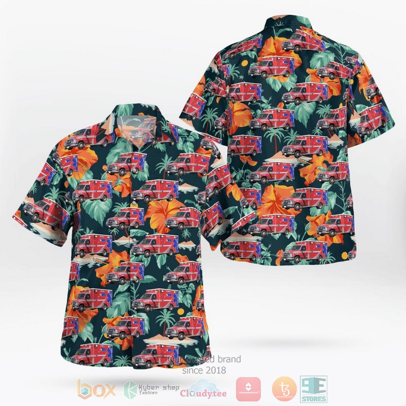 San Diego County Sheriff Bell 205A-1 Hawaiian Shirt