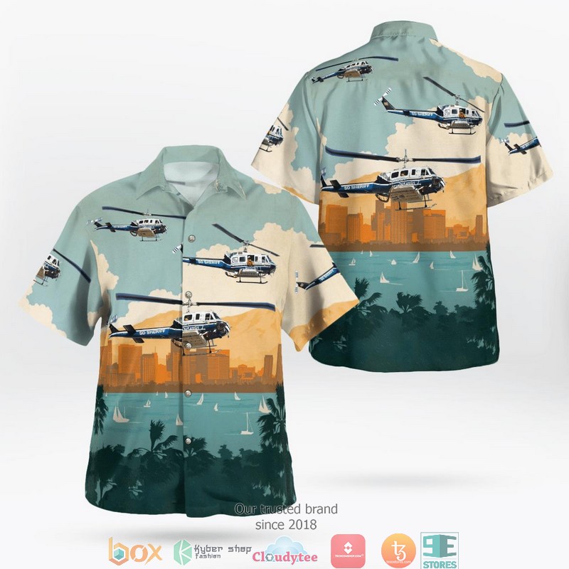 San Diego California AMR Ambulance Hawaiian Shirt