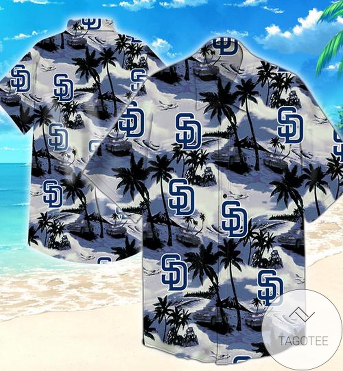 San Diego Padres Authentic Hawaiian Shirt 2022 3d