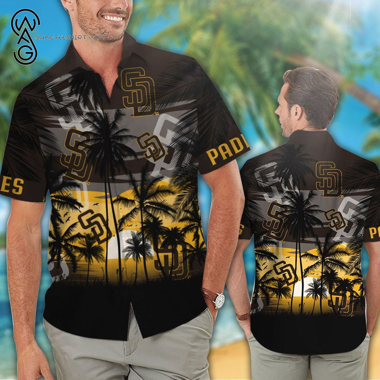 San Francisco 49ers All Over Print Hawaiian Shirt And Beach Shorts