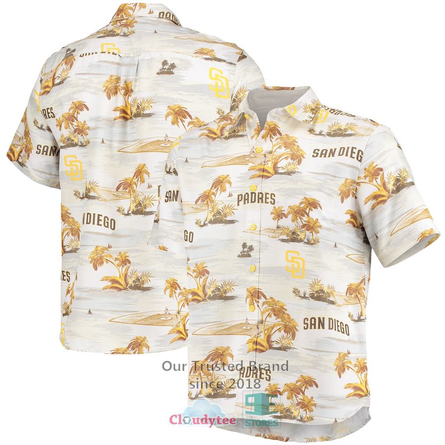 San Francisco 49ers FOCO Paradise Floral Cream Hawaiian Shirt