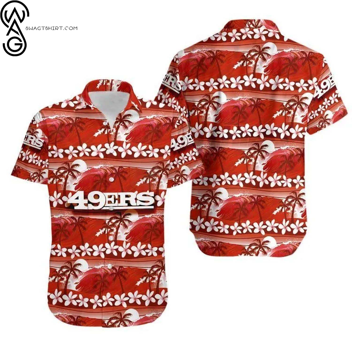 San Francisco 49ers And Rugby Helmet Summer Aloha Hawaiian Shirt