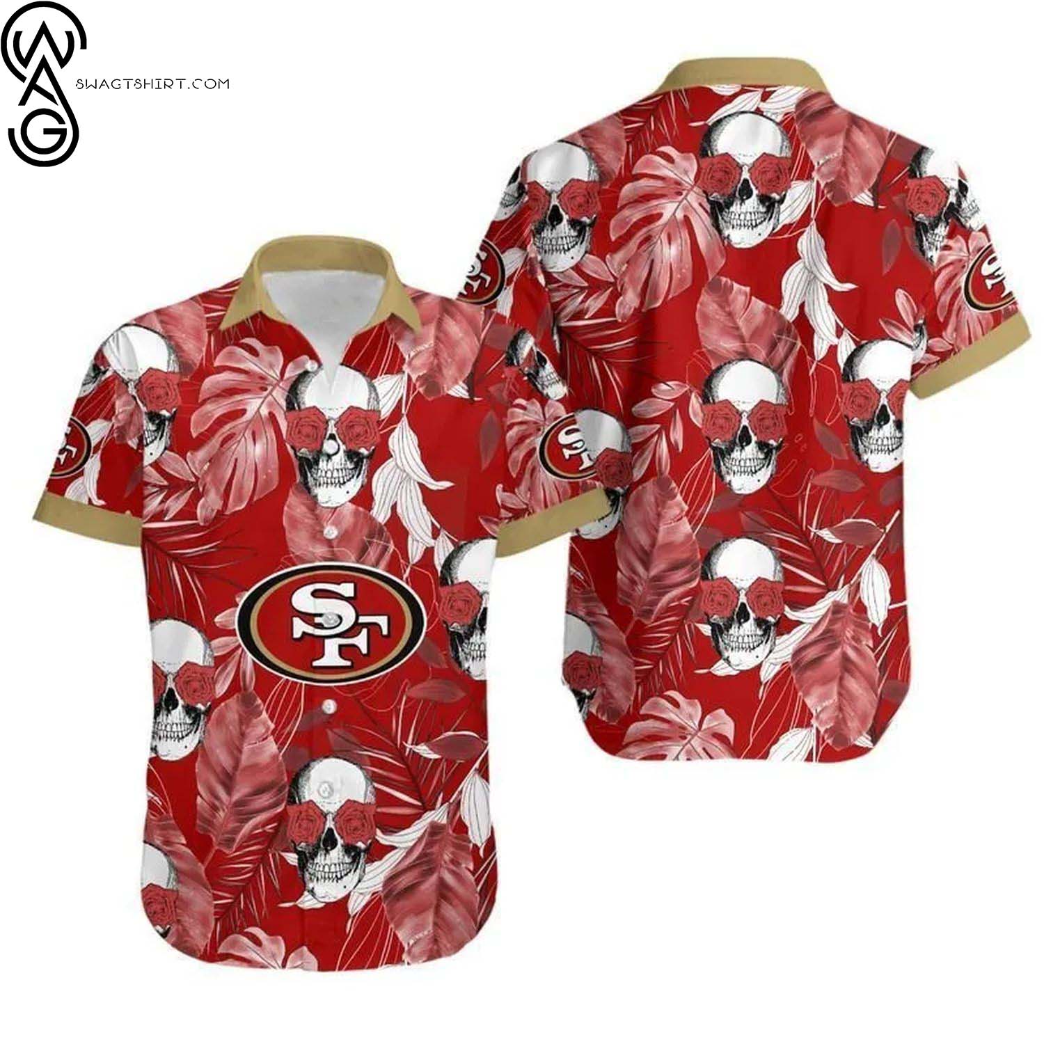 San Francisco 49ers Coconut Tree Summer Aloha Hawaiian Shirt