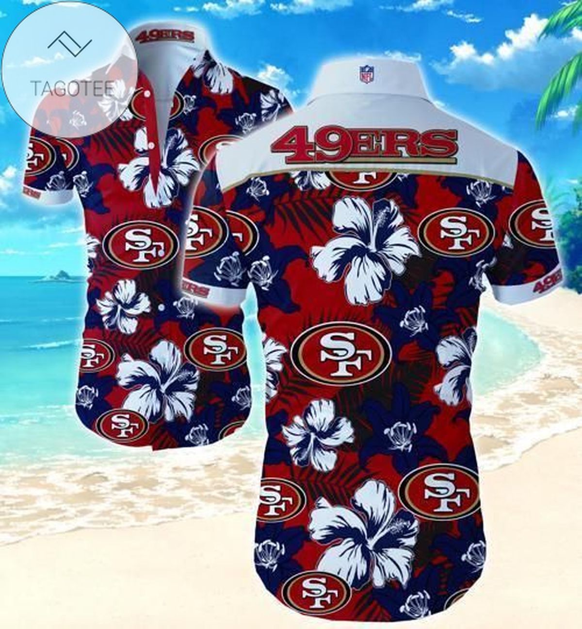 San Francisco 49ers Football Authentic Hawaiian Shirt 2022 02