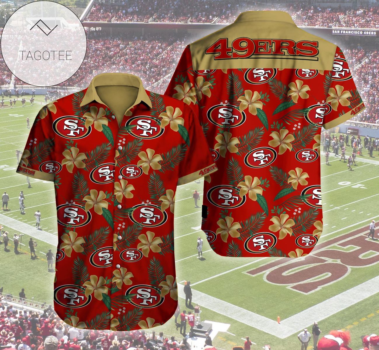 San Francisco 49ers Logo Mickey Mouse Authentic Hawaiian Shirt 2022