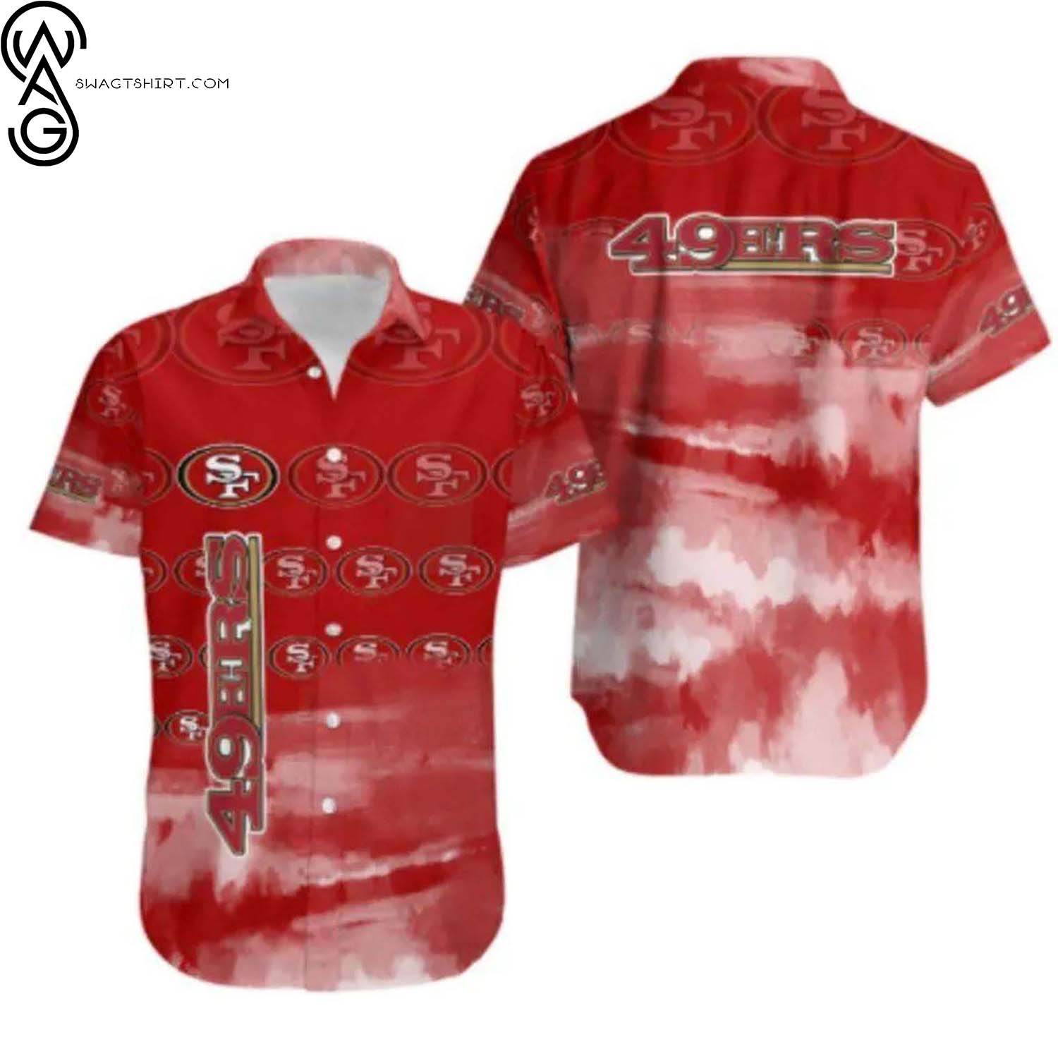 San Francisco 49ers Flowers Summer Aloha Hawaiian Shirt