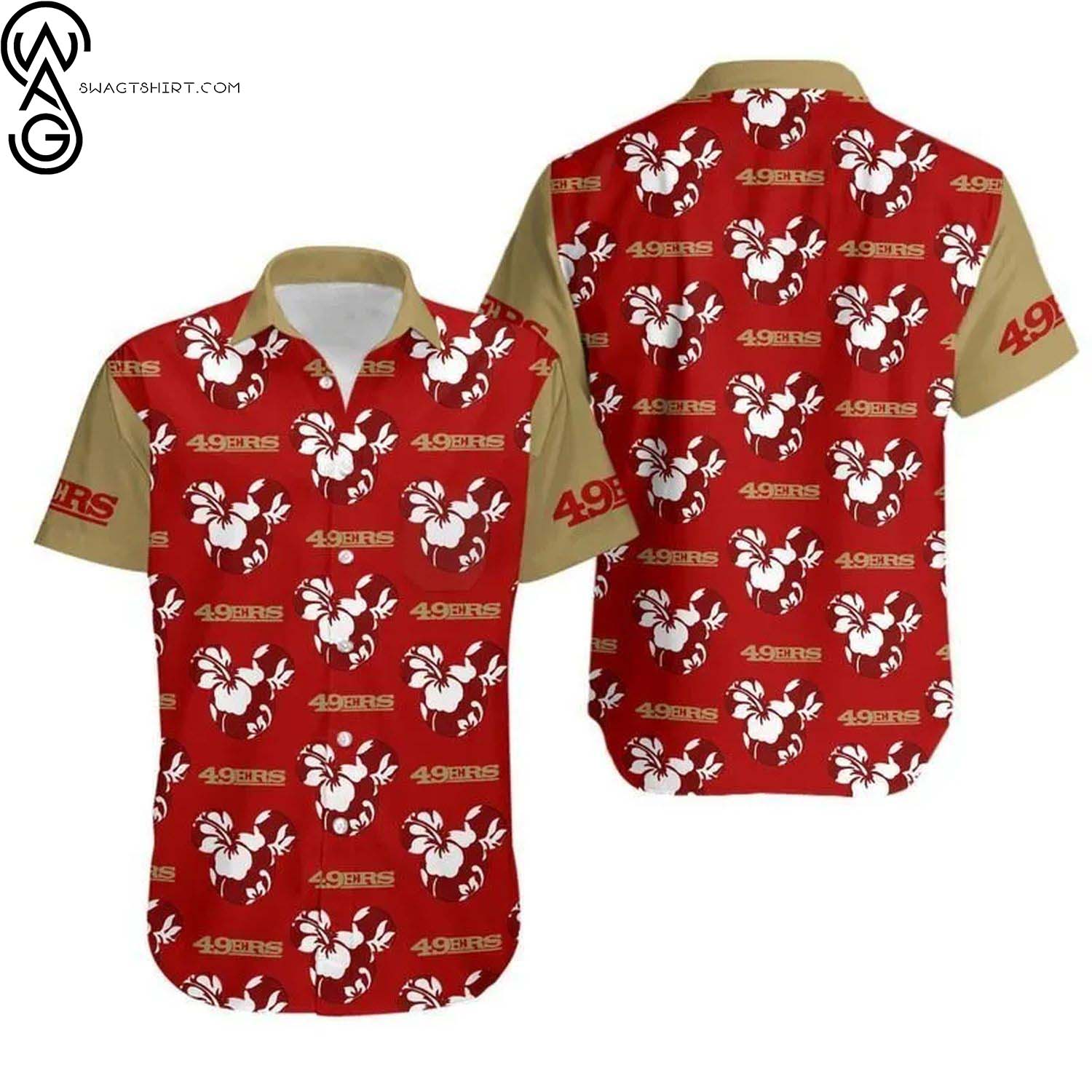 San Francisco 49ers Leaf Summer Aloha Hawaiian Shirt