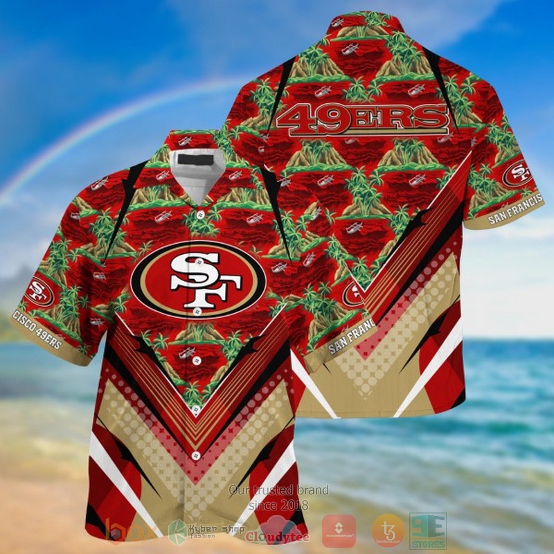 San Francisco 49ers NFL palm tree Hawaiian Shirt