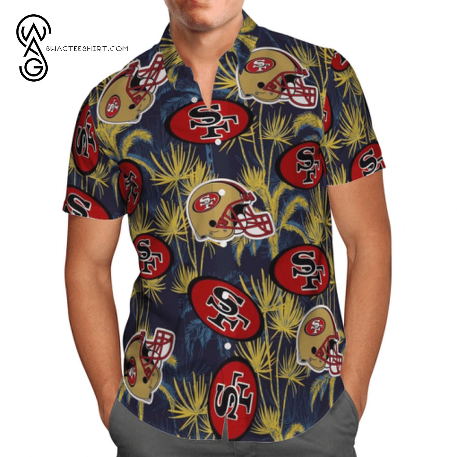 San Francisco 49ers NFL Summer Aloha Hawaiian Shirt