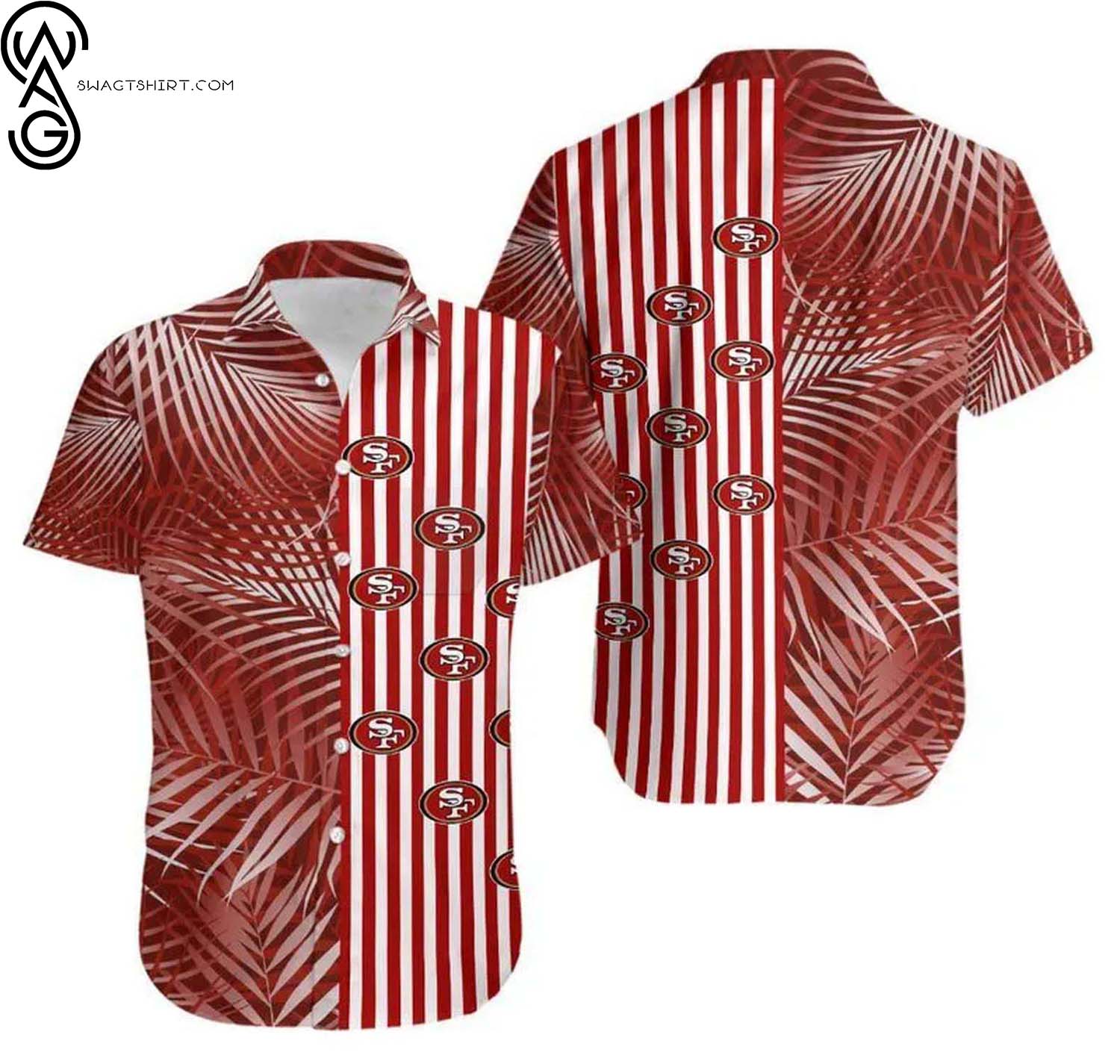 San Francisco 49ers NFL Tropical All Over Print Hawaiian Shirt