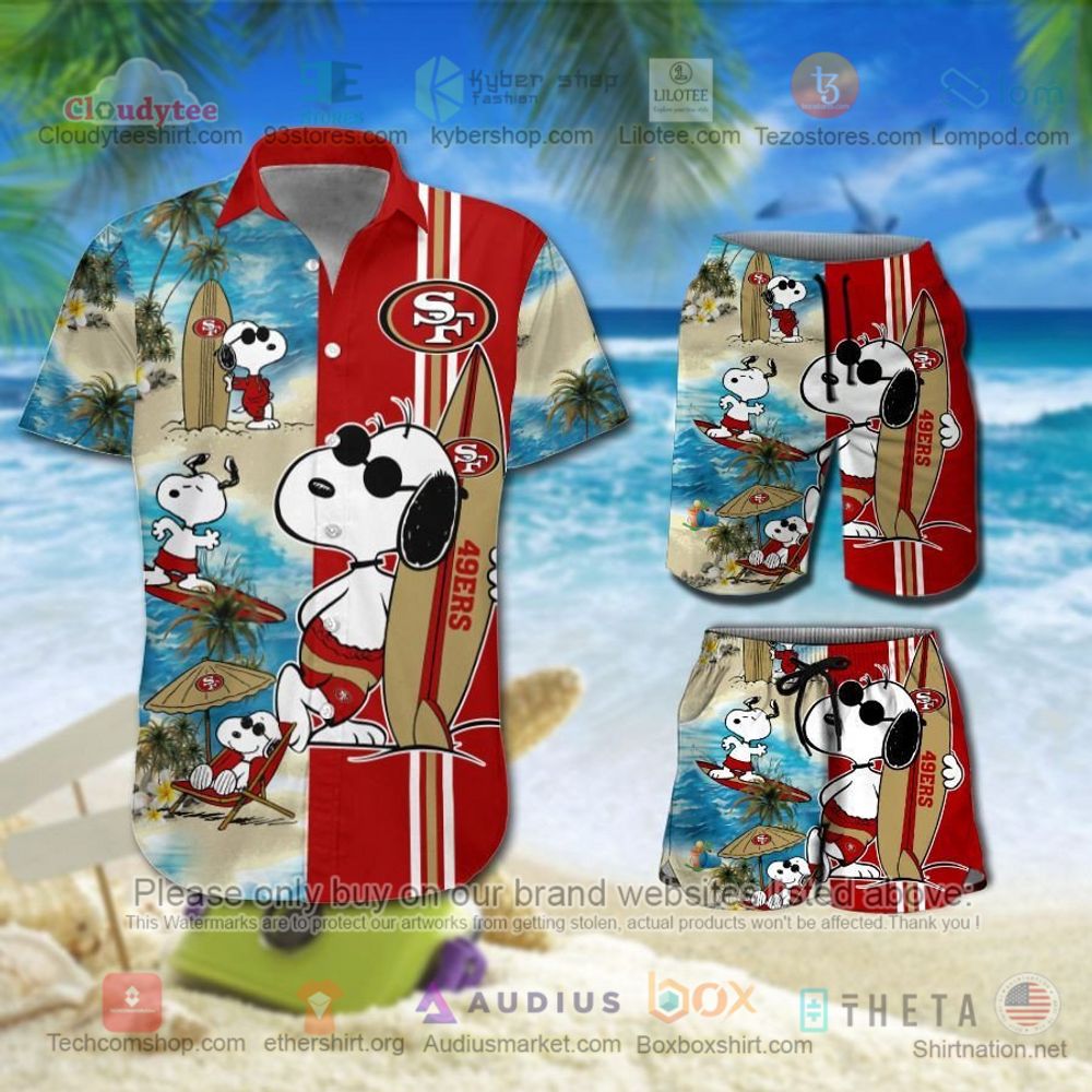 San Francisco 49ers Mickey Mouse NFL Hawaiian Shirt, Short