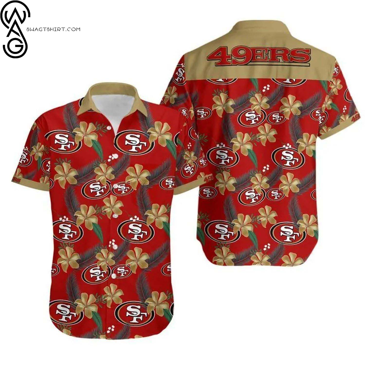 San Francisco 49ers Skull Summer Aloha Hawaiian Shirt