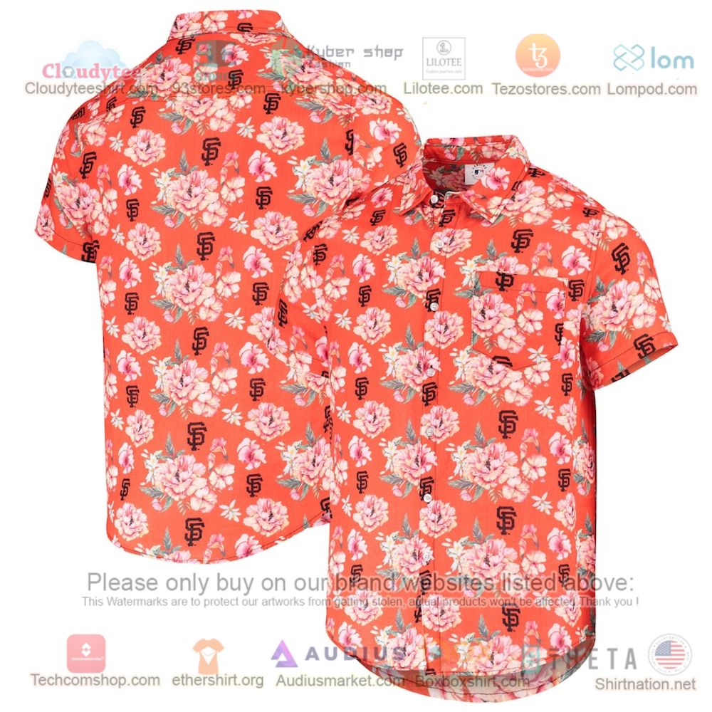 San Francisco Giants Button-Up Scenic Hawaiian Shirt