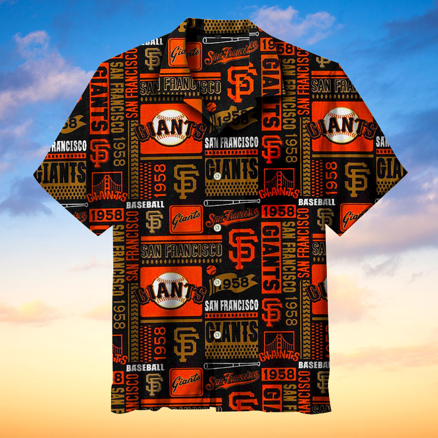 San Francisco Giants Hawaiian Short Sleeve Shirt 3D All Over Print Men Women Unisex Model 372