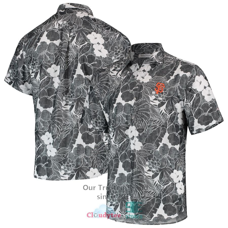 San Francisco Giants Reyn Spooner Scenic Black Hawaiian Shirt