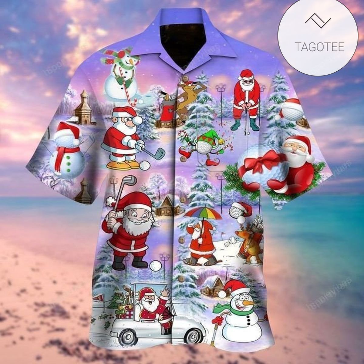 Santa Squad Funny Santa Hawaiian Shirt