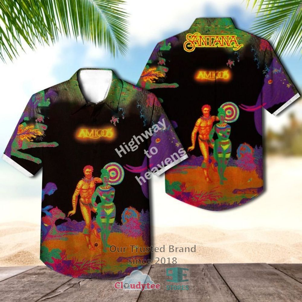 Santana Band Amigos Album Hawaiian Shirt