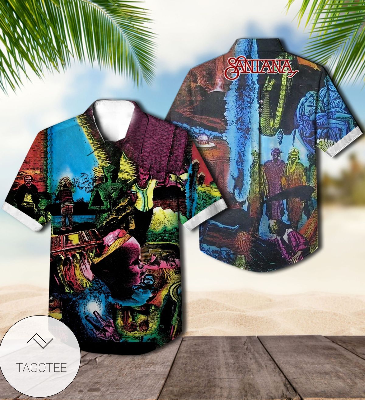 Santana Borboletta Album Cover Hawaiian Shirt