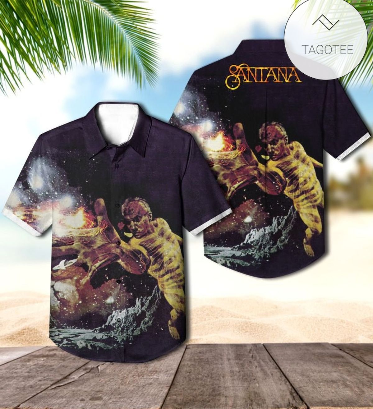 Sasuke Hawaiian Graphic Print Short Sleeve Hawaiian Casual Shirt