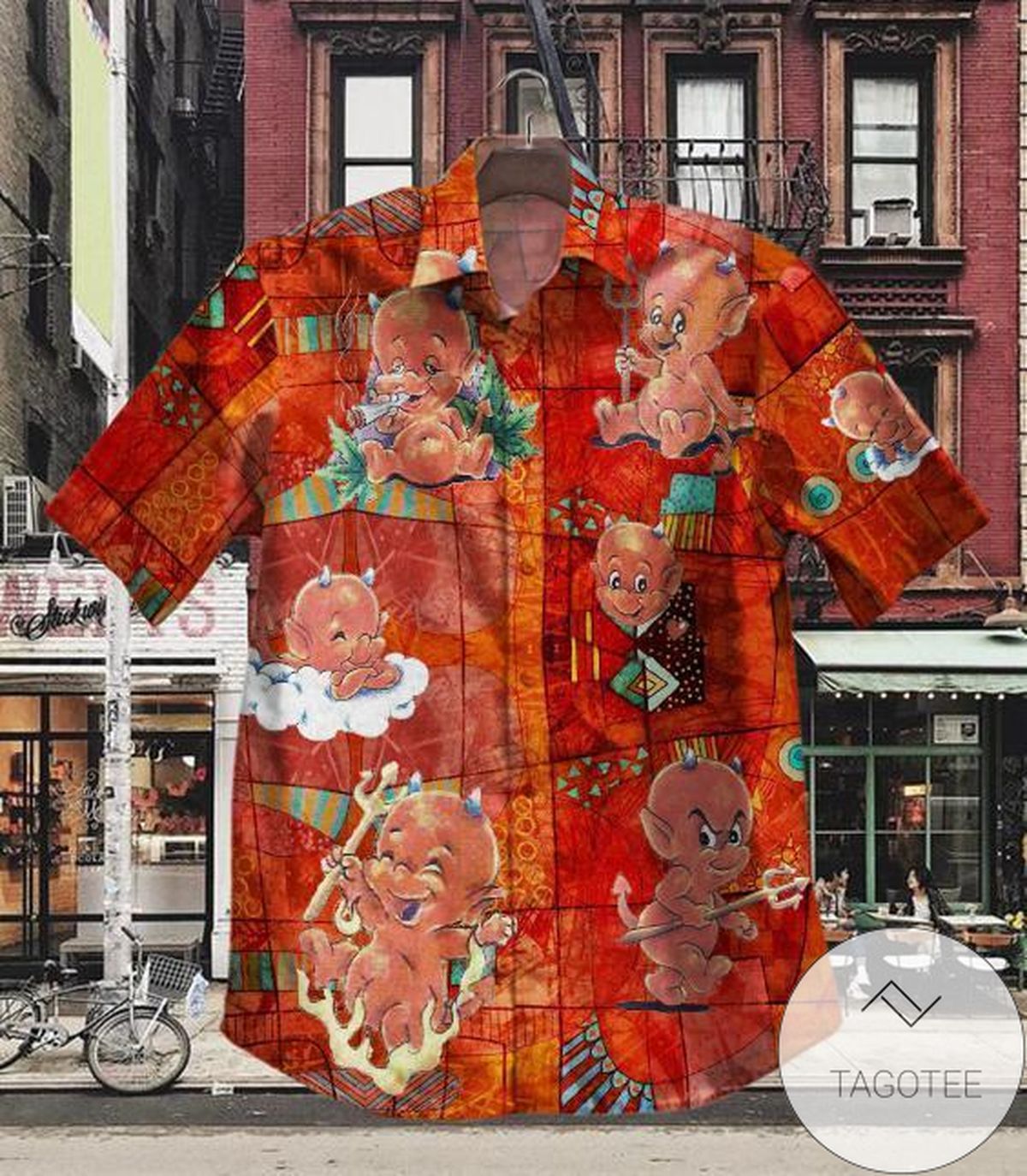 Satan Gothic Skull Hawaiian Shirt