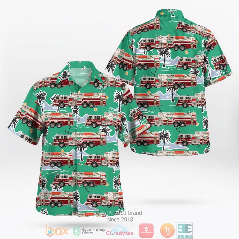 Savage Maryland Savage Volunteer Fire Company Hawaiian Shirt