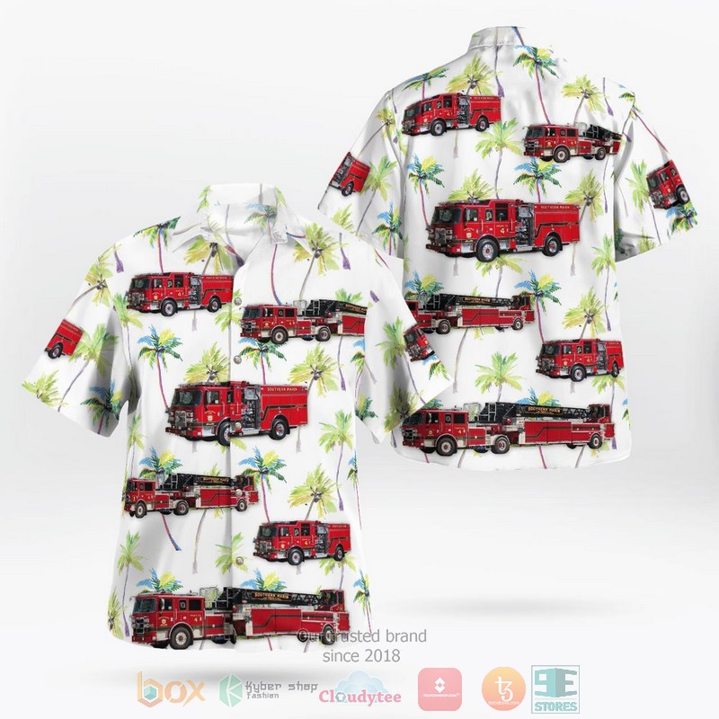 Sault Ste. Marie Michigan Sault Ste. Marie Fire Department Hawaiian Shirt