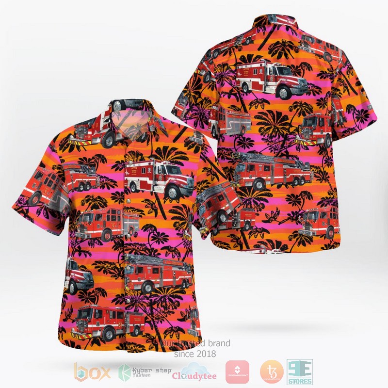 Savannah Georgia Fire Department Aloha Shirt