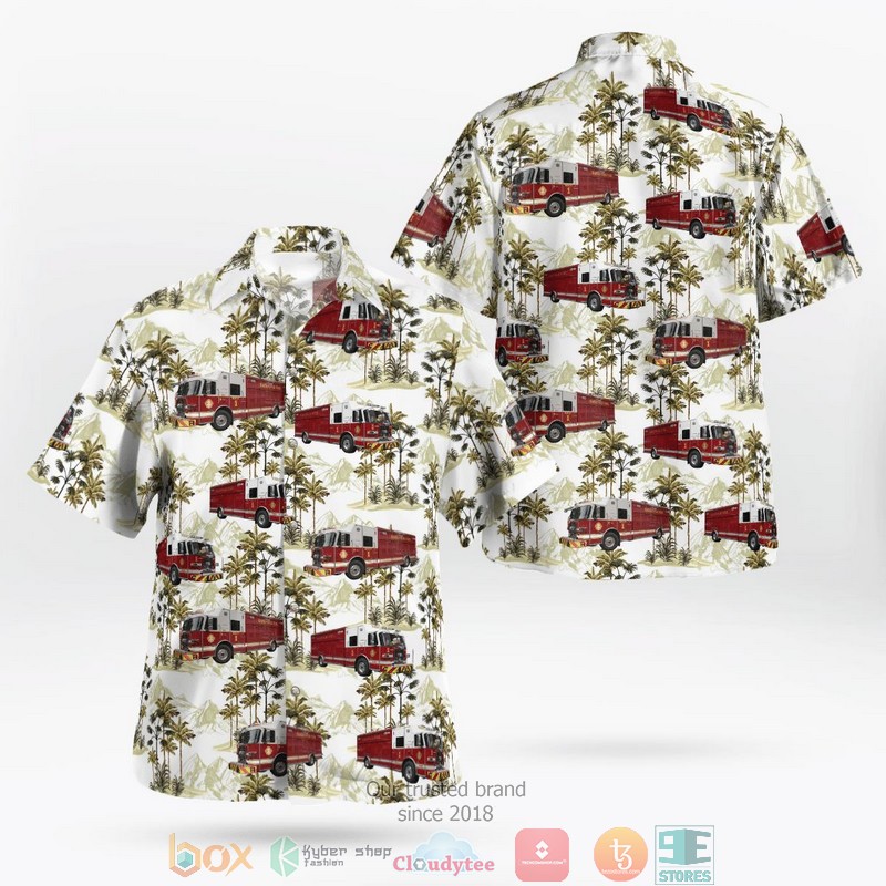 Savage Maryland Savage Volunteer Fire Company Hawaiian Shirt