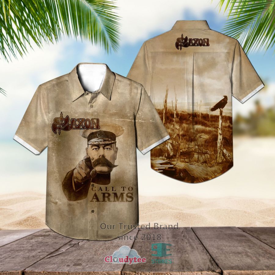 Saxon Band Crusader Album Hawaiian Shirt