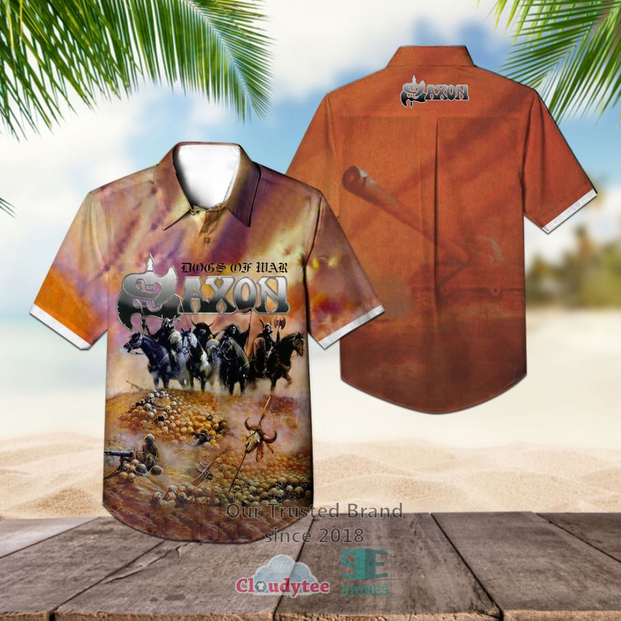 Saxon Band Strong Arm of the Law Album Hawaiian Shirt