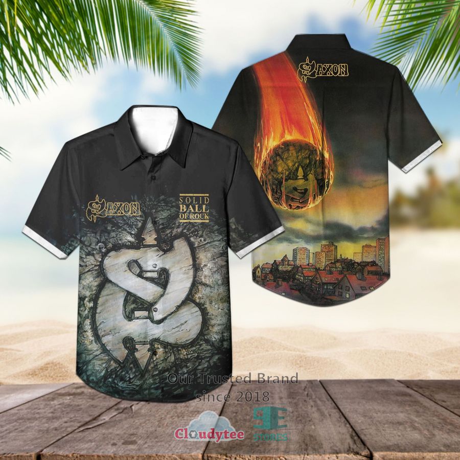 Saxon Band Dogs of War Album Hawaiian Shirt