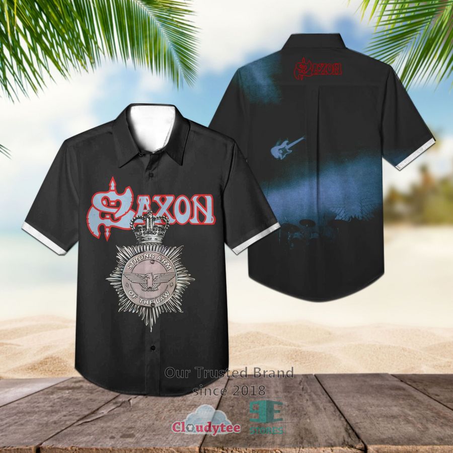 Saxon Band Wheels of Steel Album Hawaiian Shirt