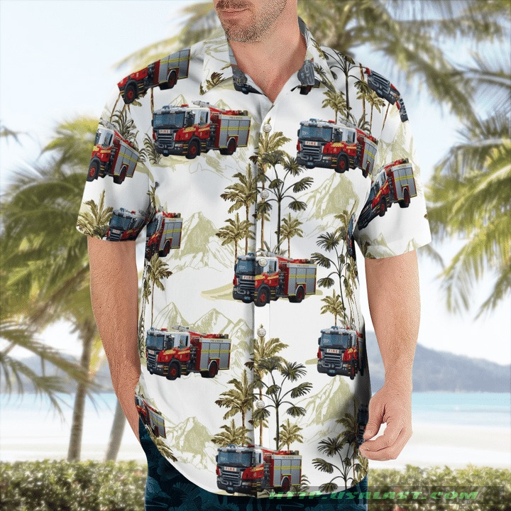 Scania P Series Fire Truck Hawaiian Shirt