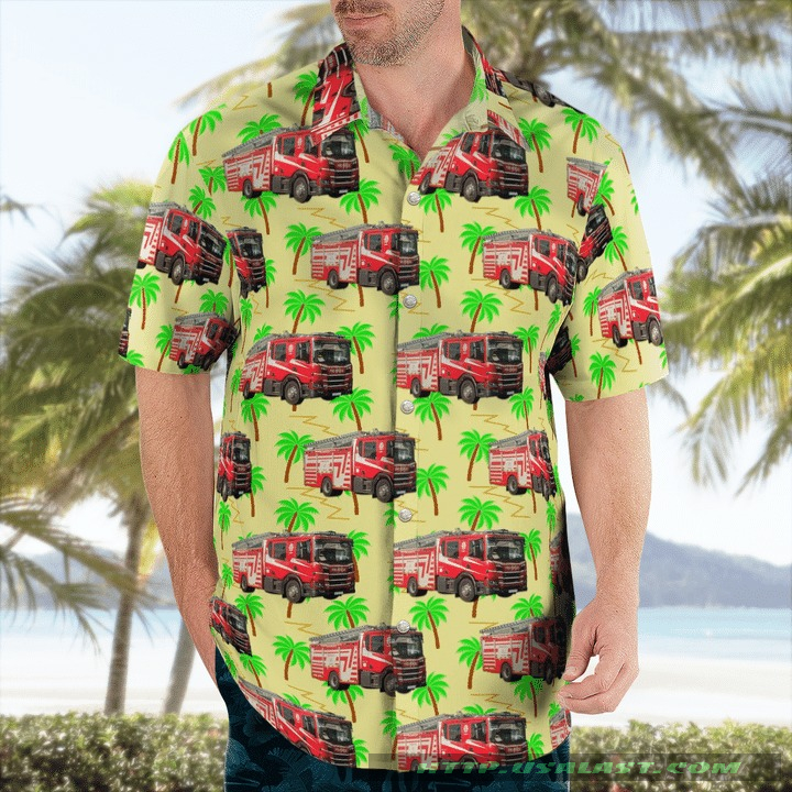 Scania Police Truck Hawaiian Shirt