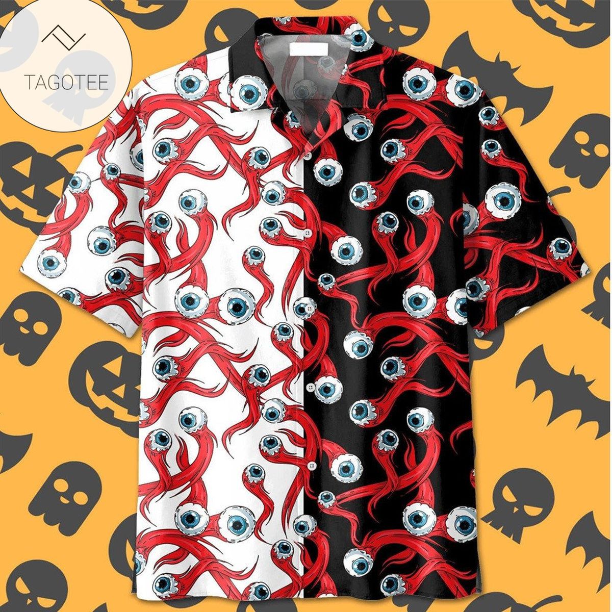 Scary Halloween Clown Faces Hawaiian Shirt