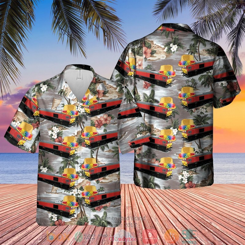 School Bus Drive Duck Pattern Hawaiian Shirt