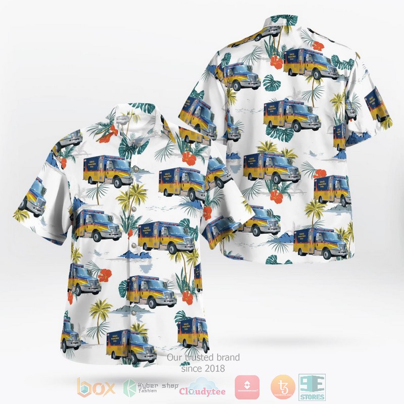 Schenker Class 59 – 2 Locomotive Train Hawaiian Shirt